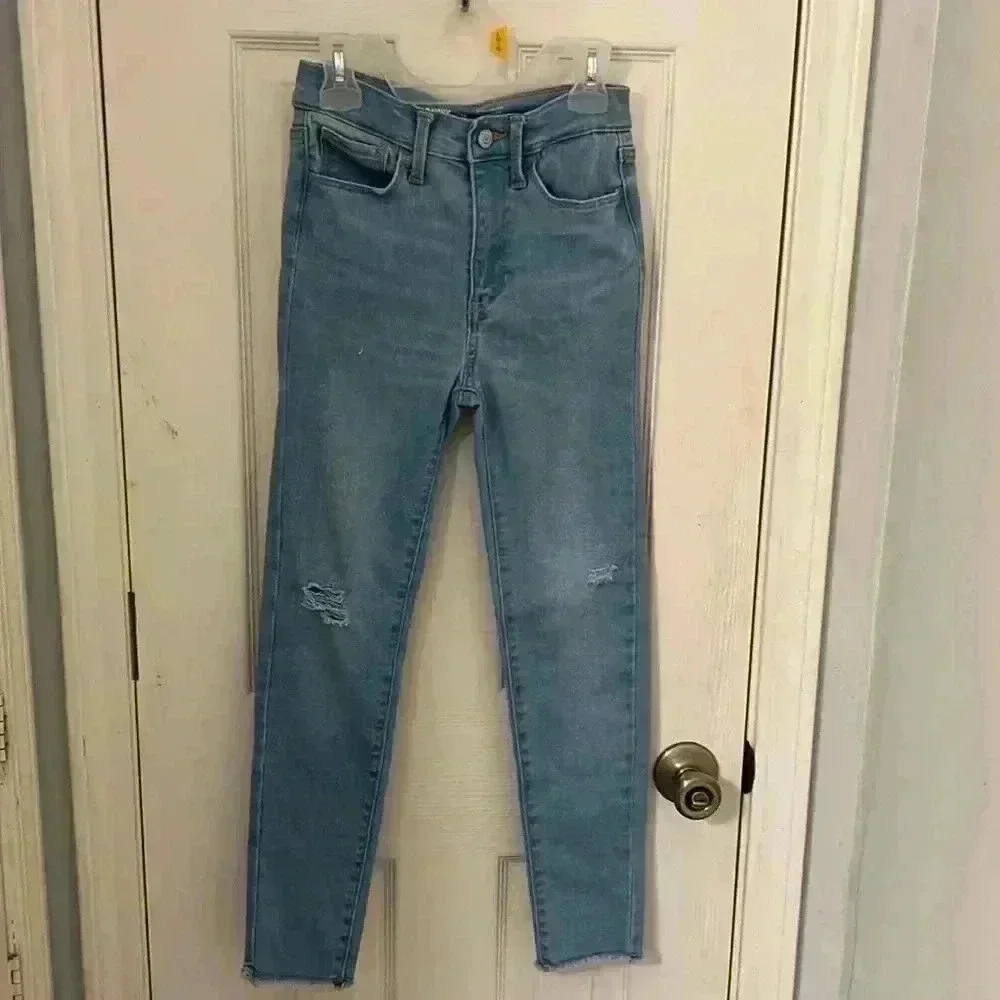 Girls Old Navy 360 Stretch Extra High-Rise RockStar Jeggings size 10.
